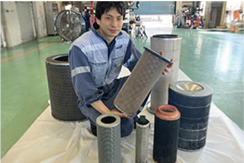 再生可能なエアフィルター